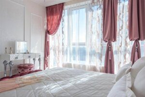 Piękna sypialnia w stylu glamour